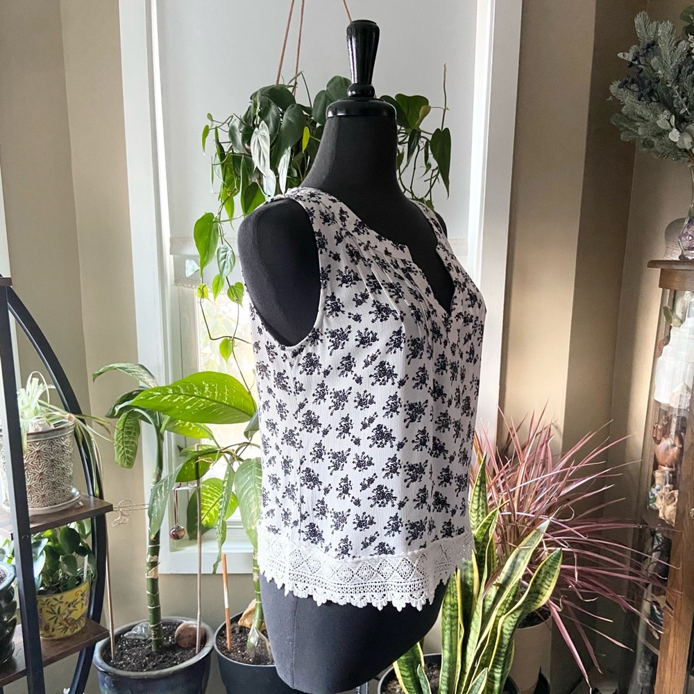 NET Floral Print Tank - Picture 3 of 12